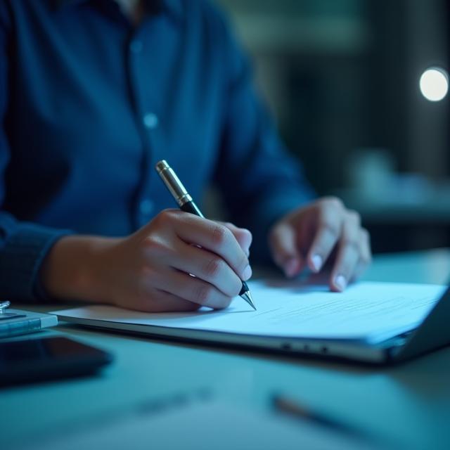 Journaliste écrivant un guide numérique
